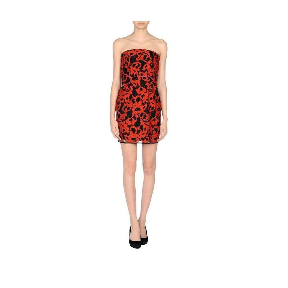 DVF Diane Von Furstenberg Walker Lace Dress Red 2 - Picture 2 of 10